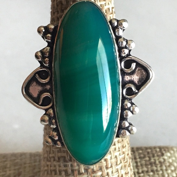 Botswana Agate Stone Ring Size 6 - Picture 12 of 12